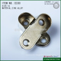 high quality fasten zinc alloy wardrobe oval pipe support